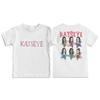KATSEYE Trendy Girls' Printed Children's Round-neck Short-sleeved T-shirt for Summer Loose and Comfortable Casual Wear