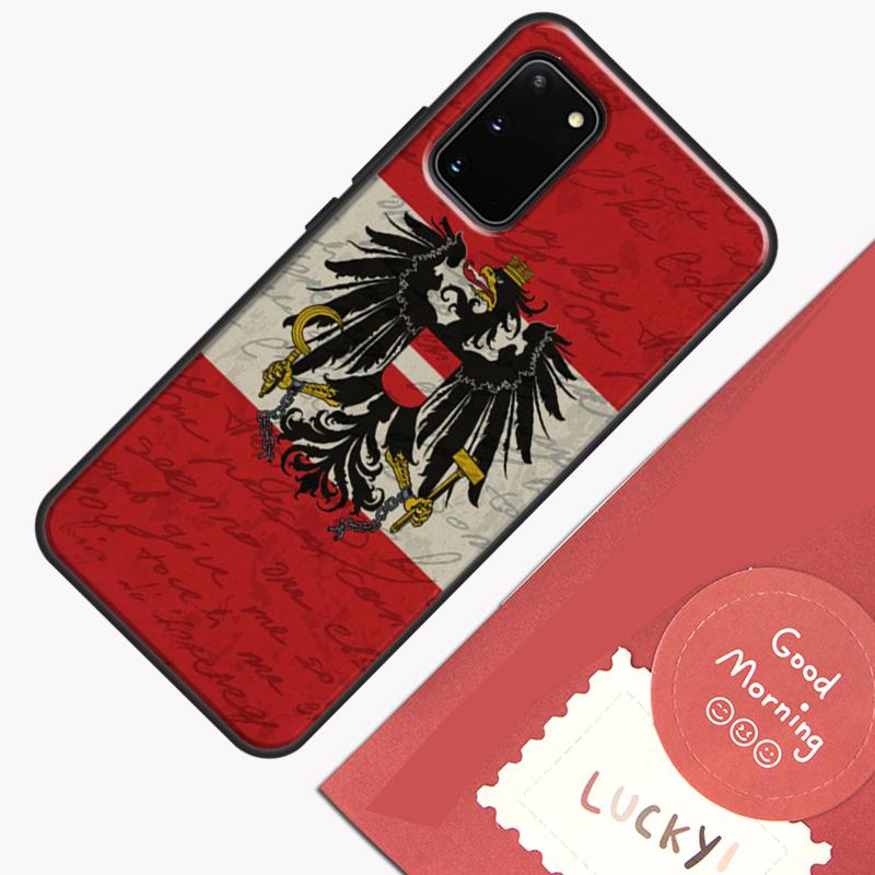 Austria Flag Phone Case For Samsung Galaxy S23 S26 Ultra S20 S21 S22 S24 S25 Plus S10 S25 FE Cover Shell