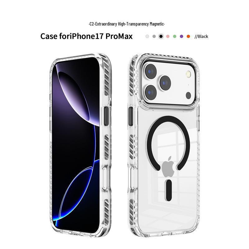 Прозрачный противоударный магнитный чехол для телефона Apple 16 Plus iPhone 17 Pro Max