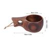 Wood Grain Wooden Camping Cup Hand Made Wood Mug Camping Use Wood Camp Mug  Hot Drinking