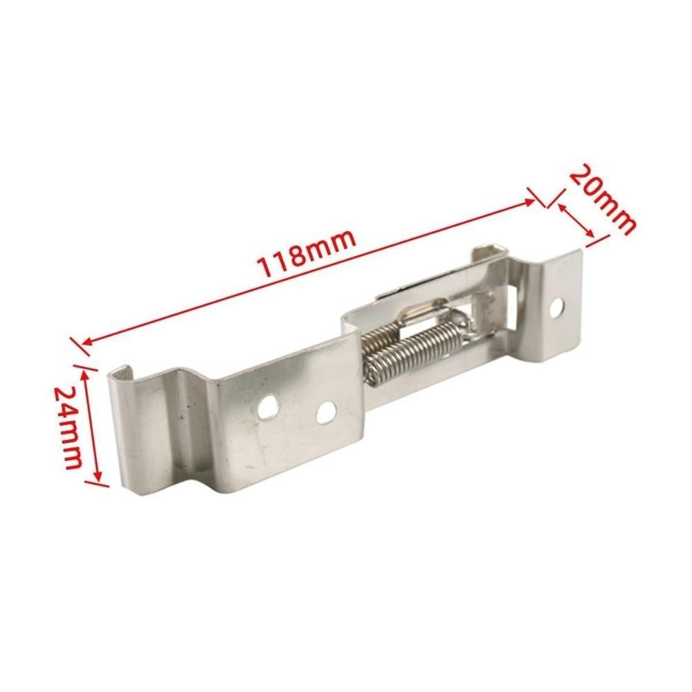 1 Pair Automotive Hardware License Plate Holder Stainless Steel Number Plate Clips License Plate