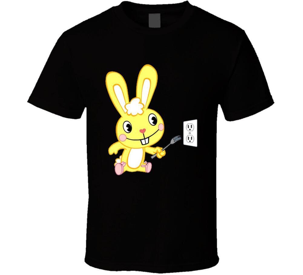 Новая футболка Happy Tree Friends Cruddles Желтый Маленький Кролик Мужская Женская Футболка Топ