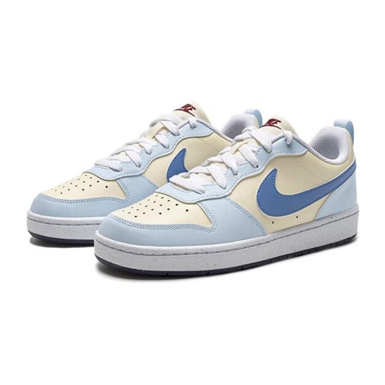 Nike Court Borough Low Recraft GS Coconut Milk Polar White Детские кроссовки Синие Голубые Темно-фиолетовые FV8120-141