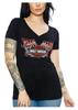 Женская футболка с коротким рукавом и V-образным вырезом Harley-Davidson Embellished Me First Racing
