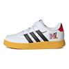 adidas Disney X Neo Breaknet Удобные Универсальные Нескользящие Низкие Детские Кеды для Скейтбординга Детские Кроссовки Белые Черные IG7163