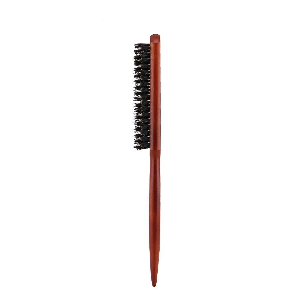 Anti Iron Comb, Wild Boar Bristle Curly Hair Brush, Natural Wood Hair Brush, Professional Salon Hairdressing Comb, Creating Fluffy Hair