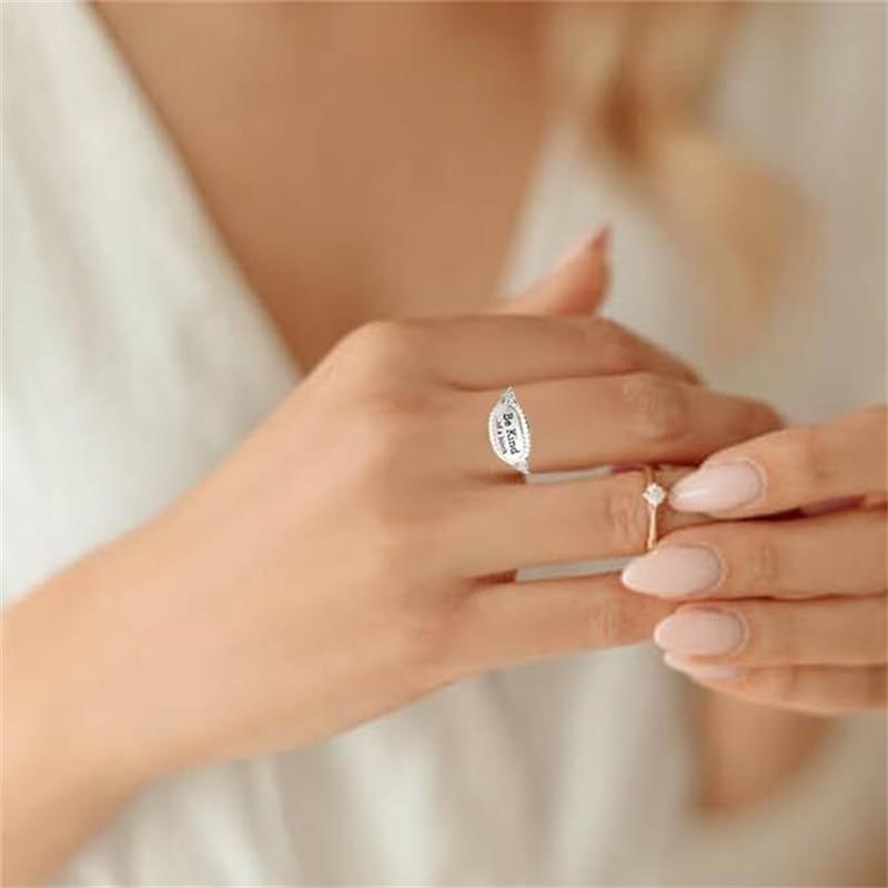 Фирменное кольцо Be Kind, Be Kind... Фирменное кольцо Of a Bitch, кольцо Be Kind, ювелирные изделия Sassy Rude, вдохновляющее кольцо дружбы для женщин и девочек