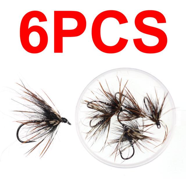 Bimoo 6 шт. № 12 муха для ловли форели, модели мух-пауков, мушки для форели