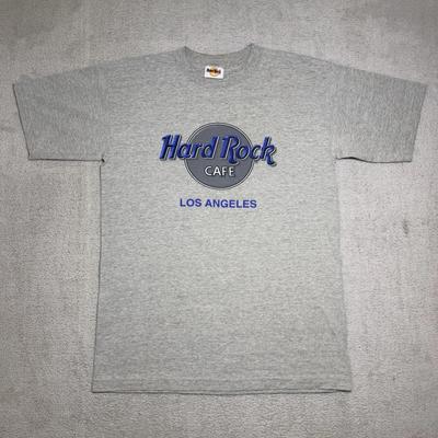 Винтажная футболка Hard Rock Cafe Лос-Анджелес Мужская Средний размер Графический принт Сделано в США