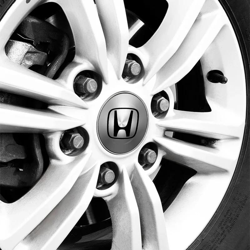 Для Honda 4 шт. Центральная заглушка ступицы колеса автомобиля Заглушка ступицы диска Пылезащитная крышка ступицы для Honda Civic Fit City Cry Accord CB500 Cb650r Forza 12