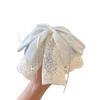 Headwear Ponytail Clip Hair Accessory Hair Grip Clip Vintage Lace Bow Hair Clip  Women