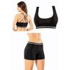 Женские спортивные шорты-бюстье, шорты для дайвинга, комплект бюстье с перекрестным шнурком