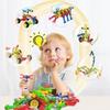 STEM Конструкторы DIY Скелетный шарнир Строительные блоки Вставляемые блоки Кирпичики Образовательные игрушки для детей Подарок