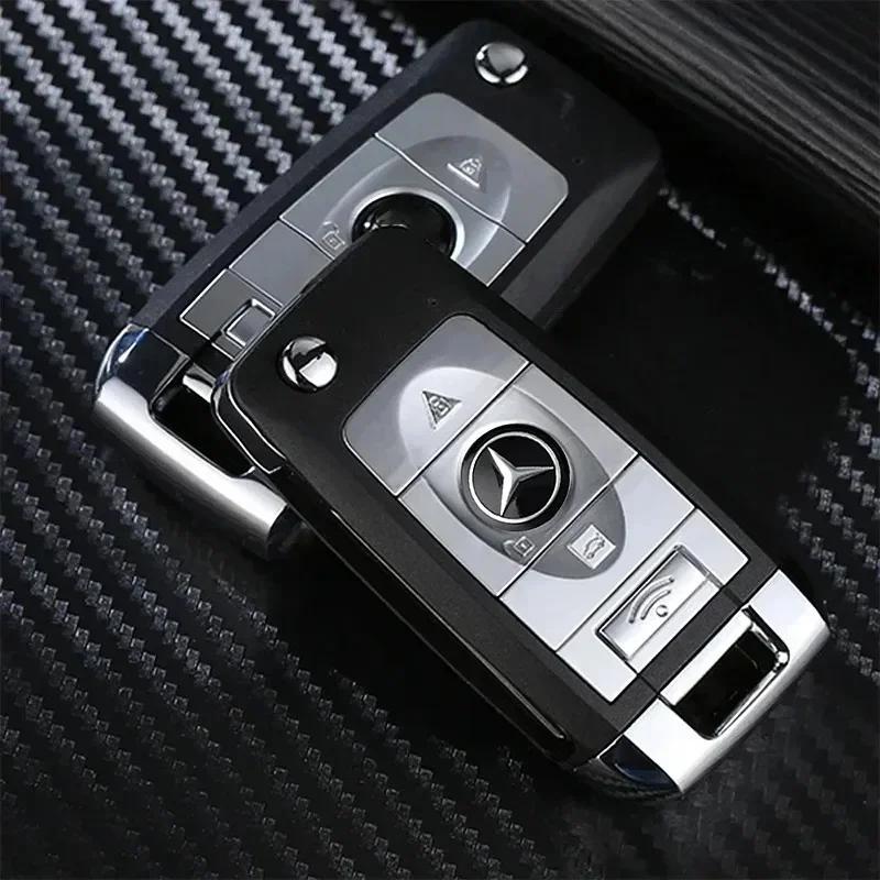 C200 E200 Для Mercedes Benz 14 мм Наклейки-Эмблемы на Ключ Автомобиля Аксессуары Для Mercedes Benz AMG E S C A B Класса GLE GLS CLS GLC CLA G