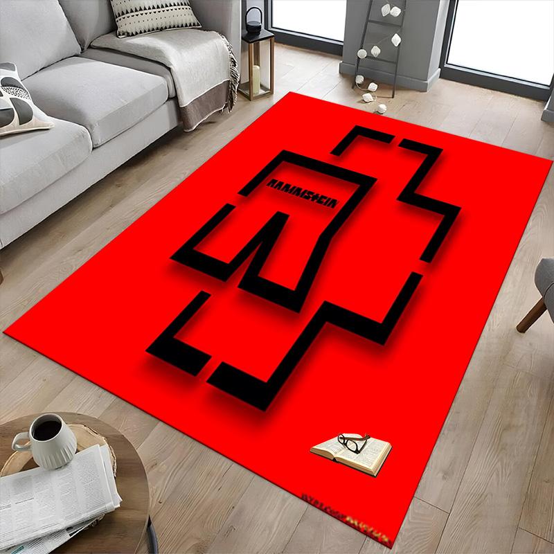 1pc No Entry Symbol Carpet for Playroom Bedroom Living Room Sofa Home Decor,kids Game Area Rug Non-slip Floor Mat Y730161