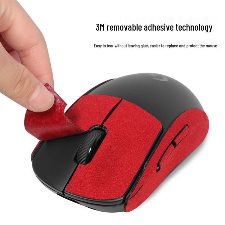 Logitech G Pro Wireless GPW2 Gen 2 Антискользящая замшевая наклейка на мышь с полным покрытием, влагоотводящая