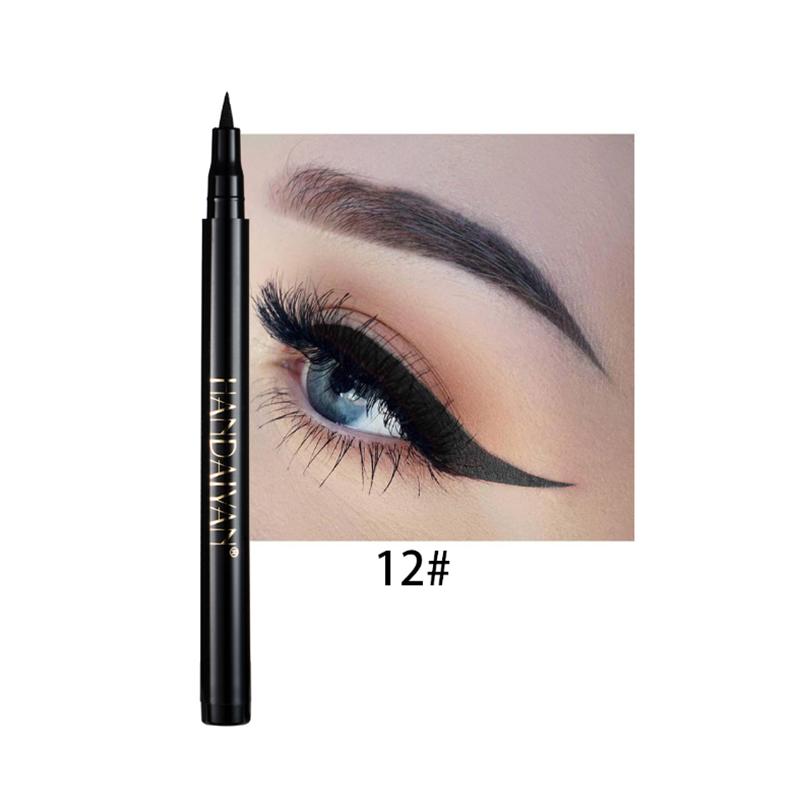 12 цветов многоцветный черный жидкий карандаш для подводки водостойкий карандаш стойкий макияж для глаз макияж для женщин косметика для глаз