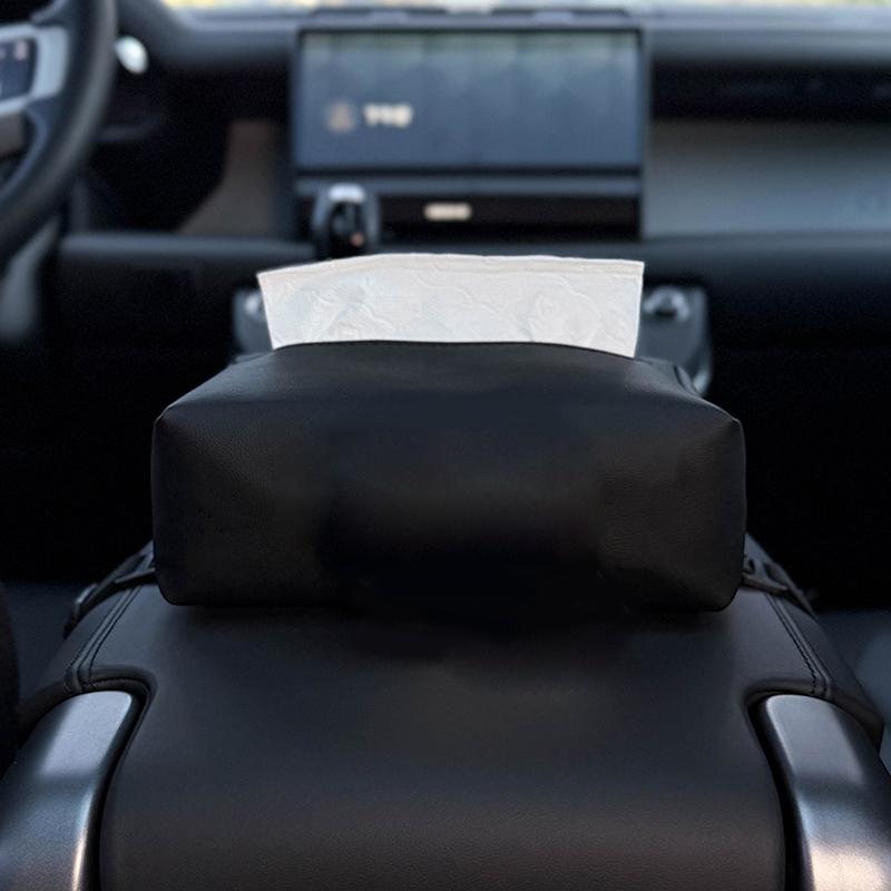 Высококачественный кожаный автомобильный держатель для салфеток на подлокотник, милый мультяшный бант, облако, автомобильная подвесная сумка для хранения на спинку сиденья и подголовник