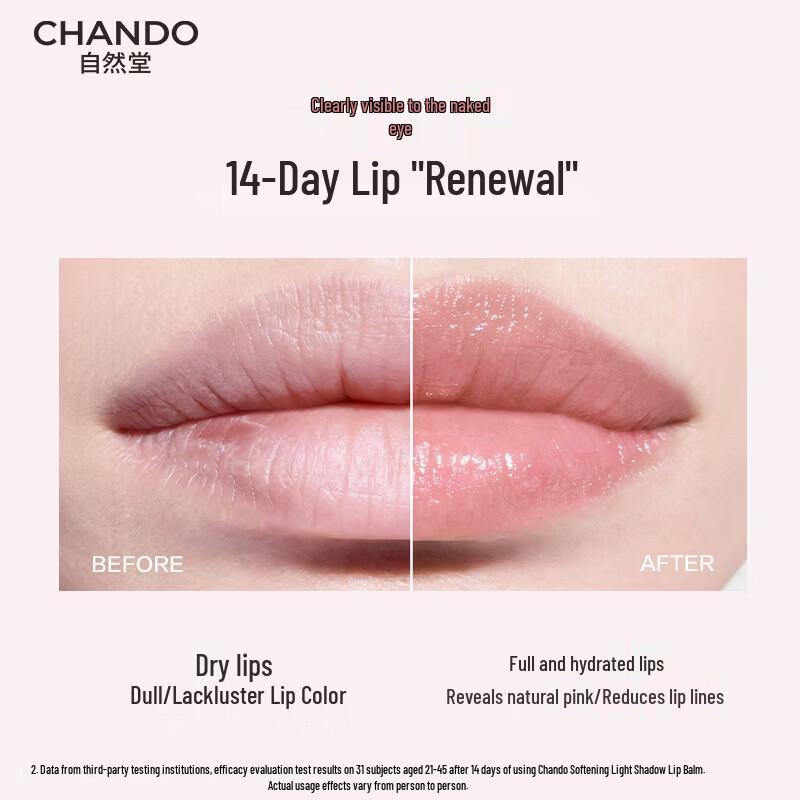 CHANDO Нежный Светлый Оттеночный Бальзам для Губ