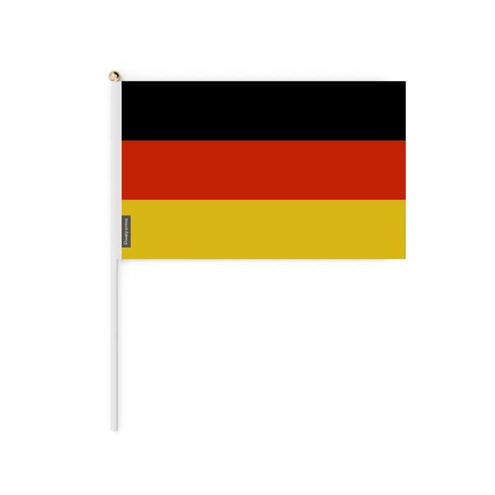 Drapeau Miniature - Allemagne - 20 X 30 Cm - 100 Pièces - Polyester - Léger - Recto/Verso