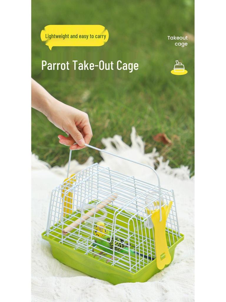 Handheld Bird Cage for Budgies, Cockatiels, Finches & Small Pets