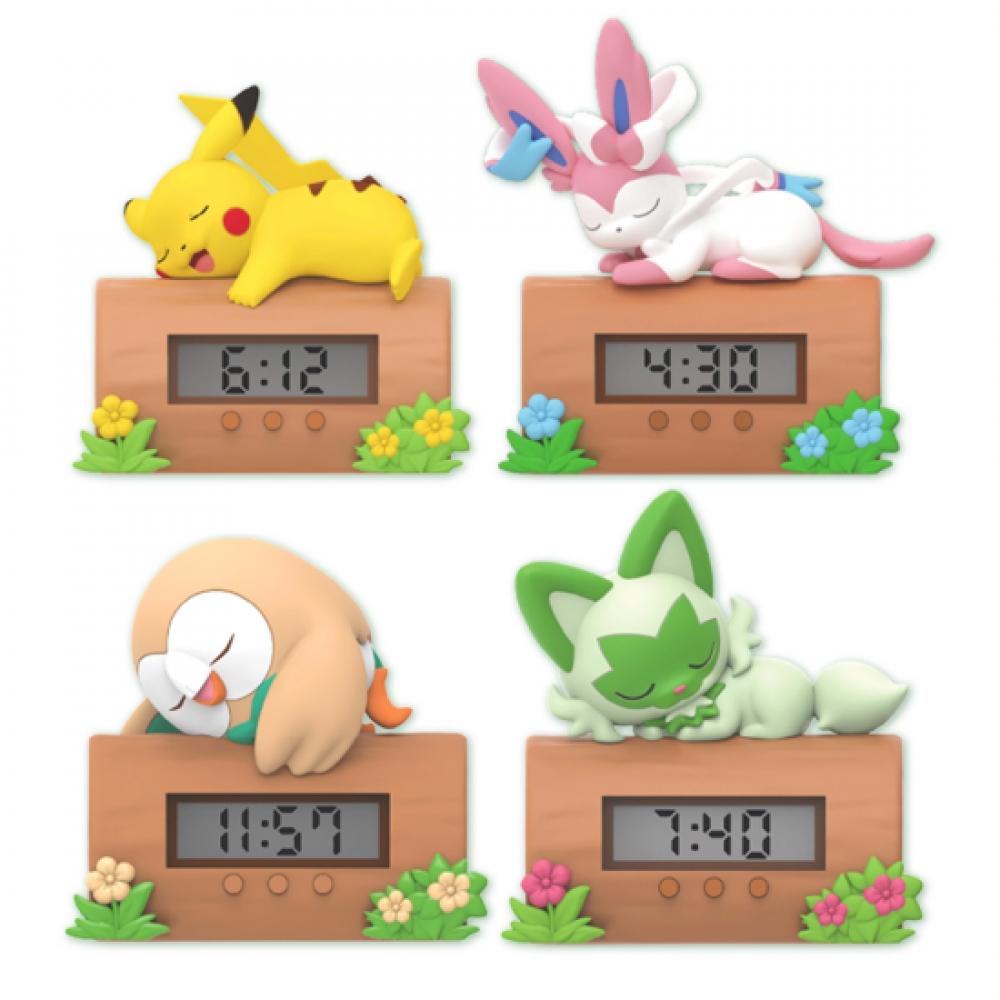 Iiel Pok Mon Theme Clock Figure Desk Clock