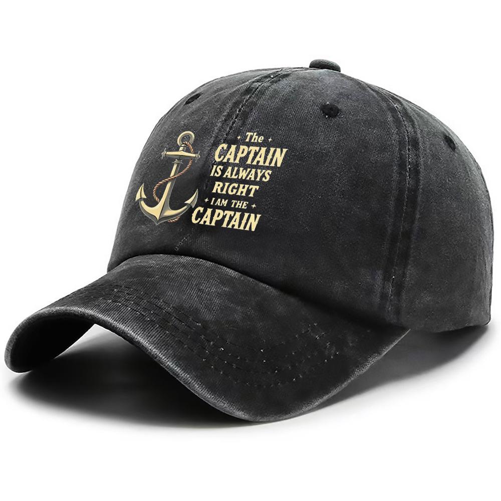 A Boat Anchor Printed Cap Designed for Men with a Casual Outdoor Style Suitable for Women As a Beach Hat Dad Hat Breathable