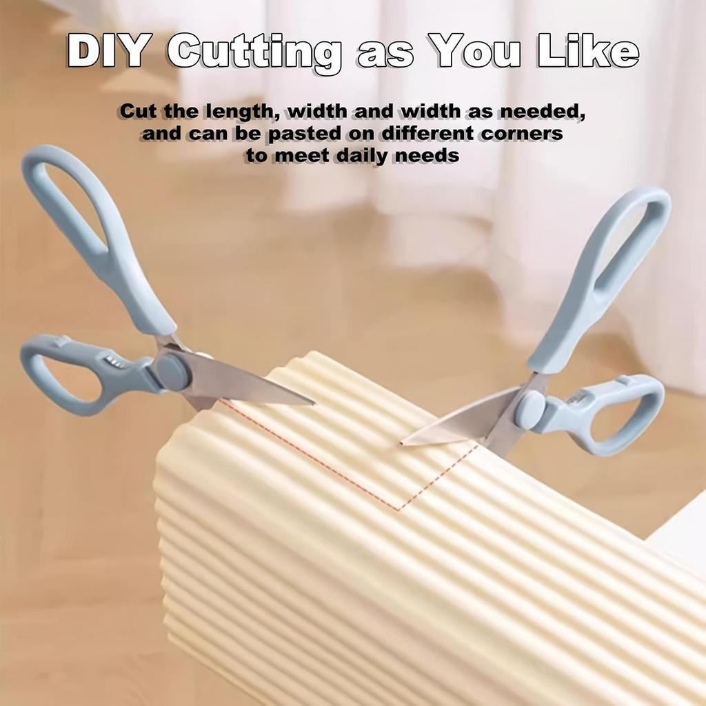 Мягкие 3D текстурированные наклейки на стену - Водонепроницаемые и влагостойкие, Отклеиваются и приклеиваются Угловые защитники, Декор для стен, столов, стульев