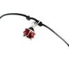 [K9582] - Red 'Ladybug' Silver Bracelet
