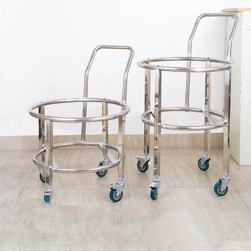 FengZhi Heavy-Duty Stainless Steel Pot Trolley with Wheels