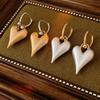 Love Pendant Heart Hoop Earrings Geometry Hearts Earringdrop Fashion Metal Filigree Earrings  Women