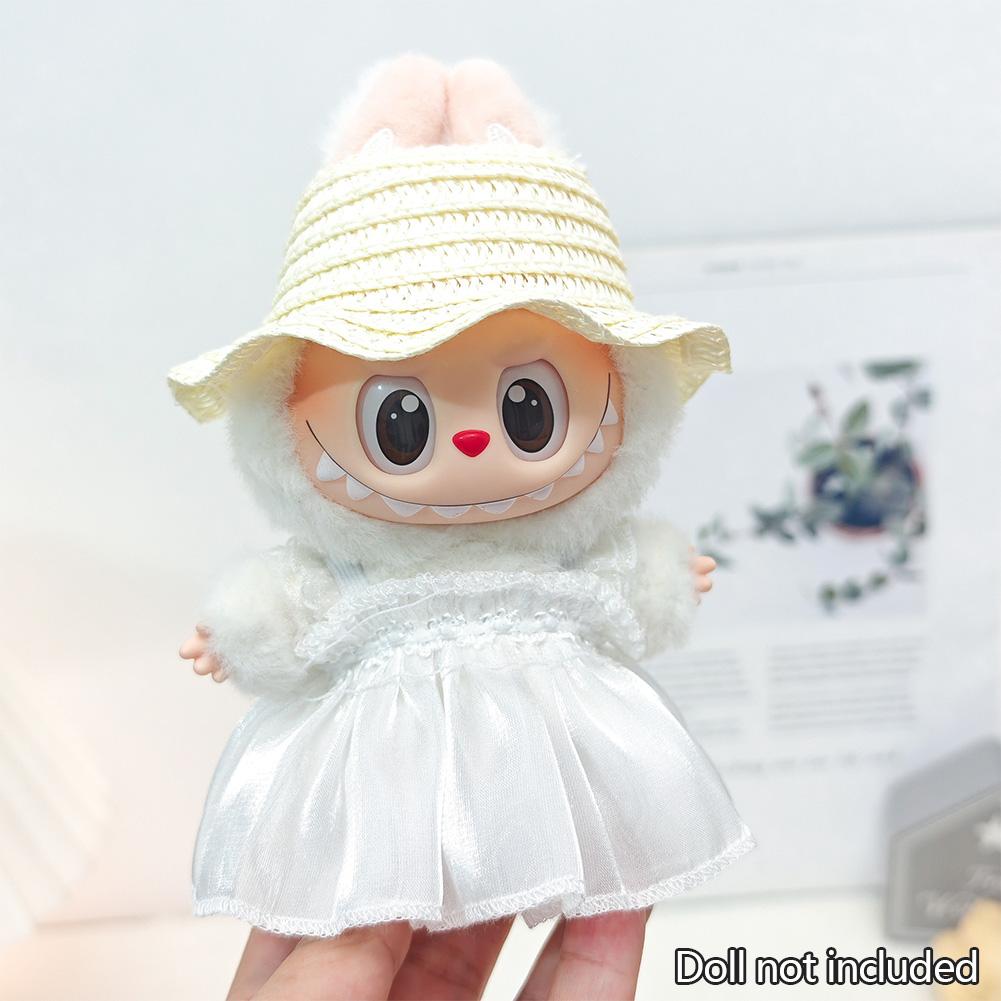 For 17cm Labubu Doll Clothes Fashion Clothes Hoodies Doll Clothes Color Match Hoodies Dolls Accessories Cute Decoration Little Cloths