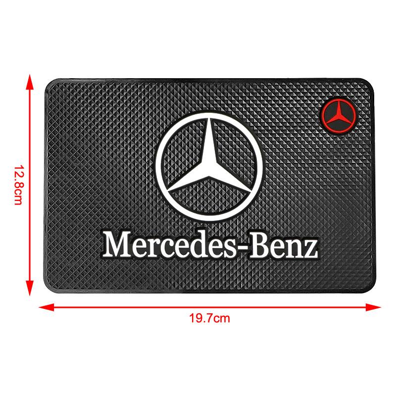 AABIH1 1Pcs Car Anti Slip Pad Phone Holder Non-Slip Mat Emblem Car Stickers For Mercedes Benz AMG W204 W213 W205 W211 W212 W176