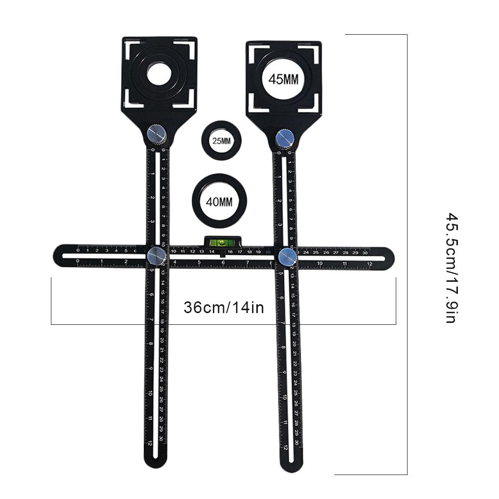 Drill Opening Tile Hole Locator Glass Fixed Angle Measuring Universal Glass Positioning Fixed Punching Template Tools