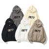 1977 Trendy Raglan Sleeve Double-Layer Hooded Sweatshirt - Unisex High Street Loose Fit with Plus Velvet