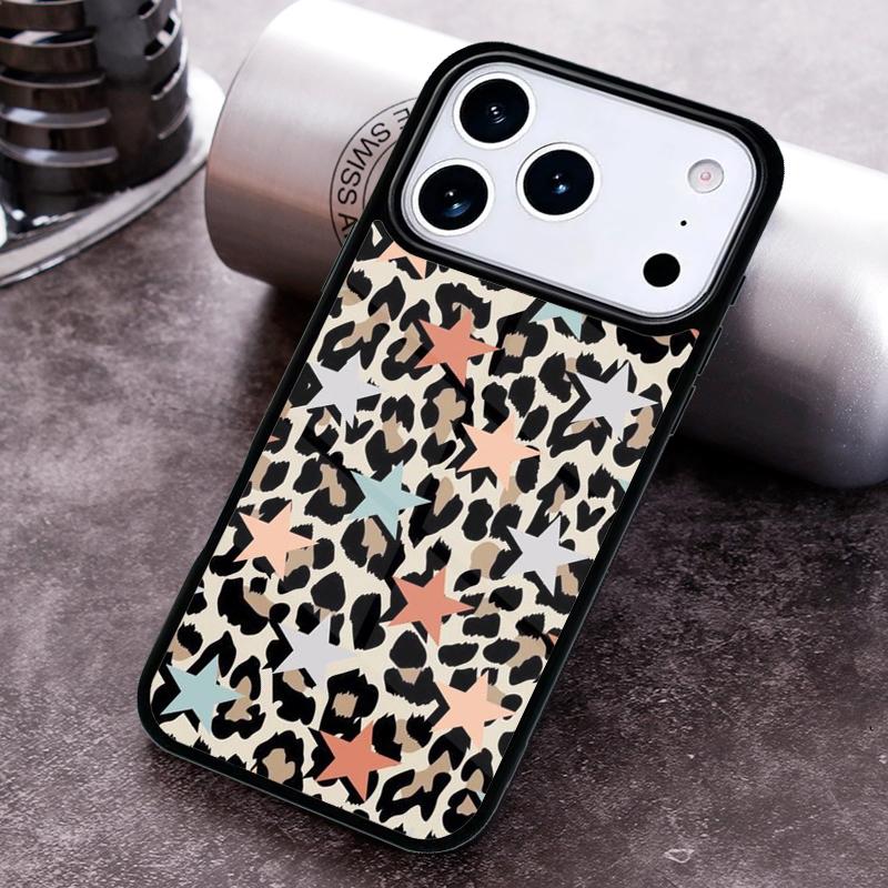 Pink Blue leopard Dalmatian Spots stars Phone Case for iPhone 17 16 15 Pro Max Air 14 13 12 11 Plus Shockproof Capa Cover