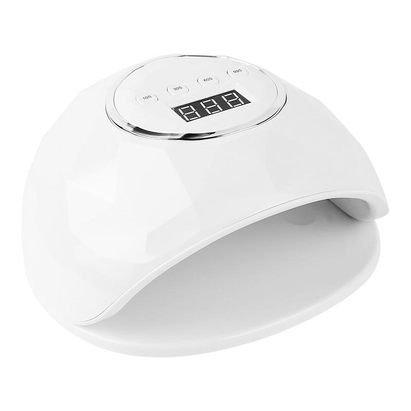 54W LED UV Nail Lamp for Manicure, Smart Sensor Timer, Large Display Screen, Sun X White, OEM, White