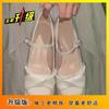 Waterproof Table with Thick Heels High Heels 2025 Spring Mary Jane Shoes Bridesmaid Shoes Comfortable Shallow Mouth Pearl Single Shoes