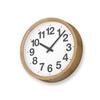Analog Wall Clock, Natural Oak Wood, Clock A OAK YK24-12