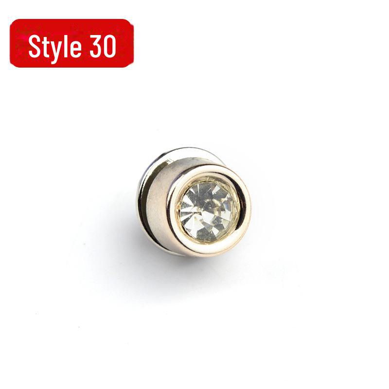 Anti-Exposure, Concealed, Removable and Sew-Free Pearl Shirt Brooch Buttons