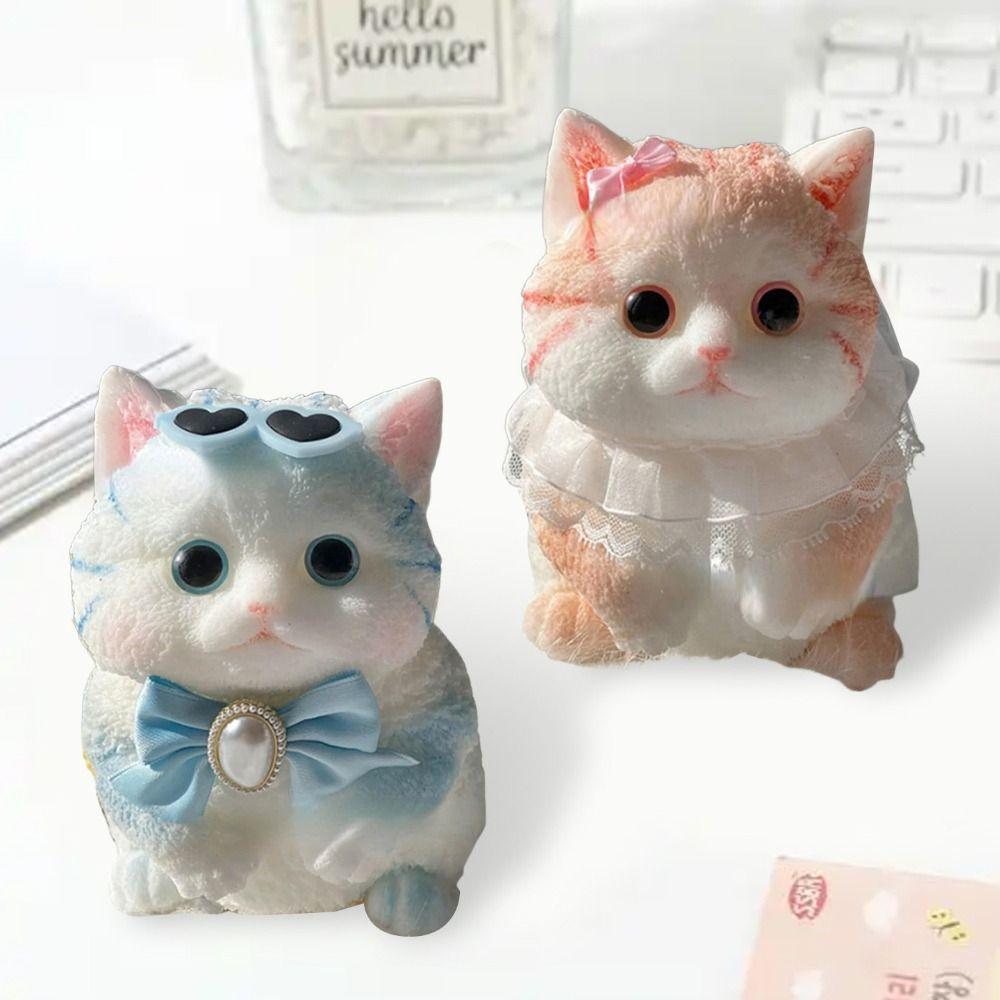 Мягкая игрушка-фиджет для снятия стресса у кошки, мультяшная игрушка-расслабляющая кошка, радость от щипков для взрослых и детей