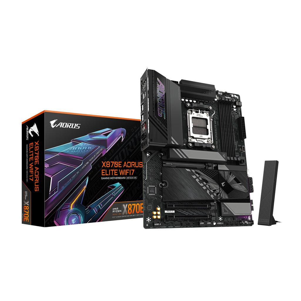 Gigabyte X870E AORUS ELITE WIFI7 ATX Motherboard with AMD X870E Chipset MB6572
