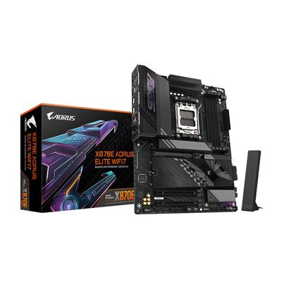 Gigabyte Материнская плата X870E AORUS ELITE WIFI7 ATX с чипсетом AMD X870E MB6572