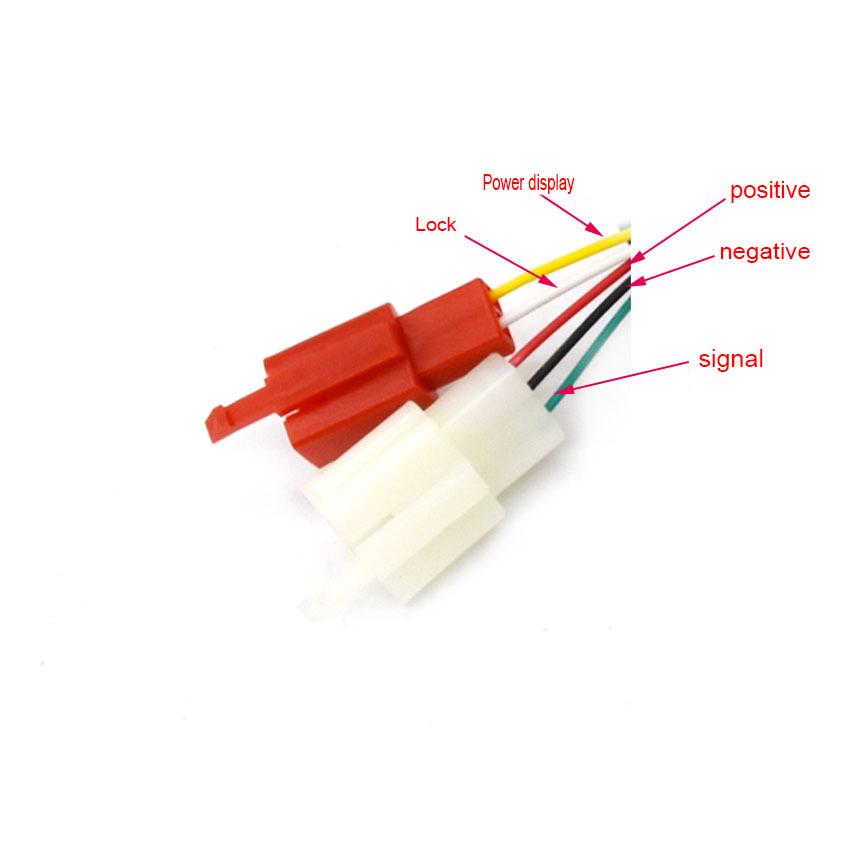 Ручка газа для электровелосипеда 36 В 48 В с ЖК-дисплеем, ручка акселератора, велосипедный скутер, проводная поворотная ручка газа, грипса для электровелосипеда