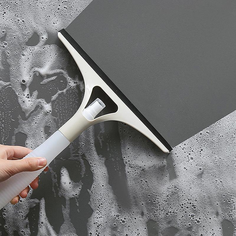Многофункциональный стеклоочиститель с распылительной насадкой и нескользящей ручкой, многоразовый скребок для мытья окон, пола, двери, стены