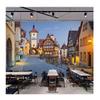 3d Обои Европейский Стиль Архитектура Городская Улица Пейзаж Настенная Фреска Спальня Гостиная Комната Украшение