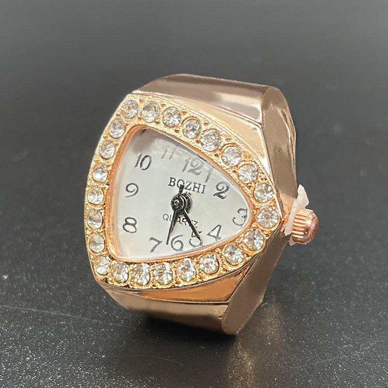 Watch Ring For Men Women Finger Quartz Jewelry Stainless Steel Ring Lover Pair Watches