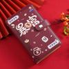 Portable Saving Money Binder PU Leather Account Book Cash Budget Binder  New Year's Gift