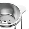 Raised Cat Bowl Dog Water Food Anti Slip 15° Tilted Stable Elevated Pet Feeder with Stand for