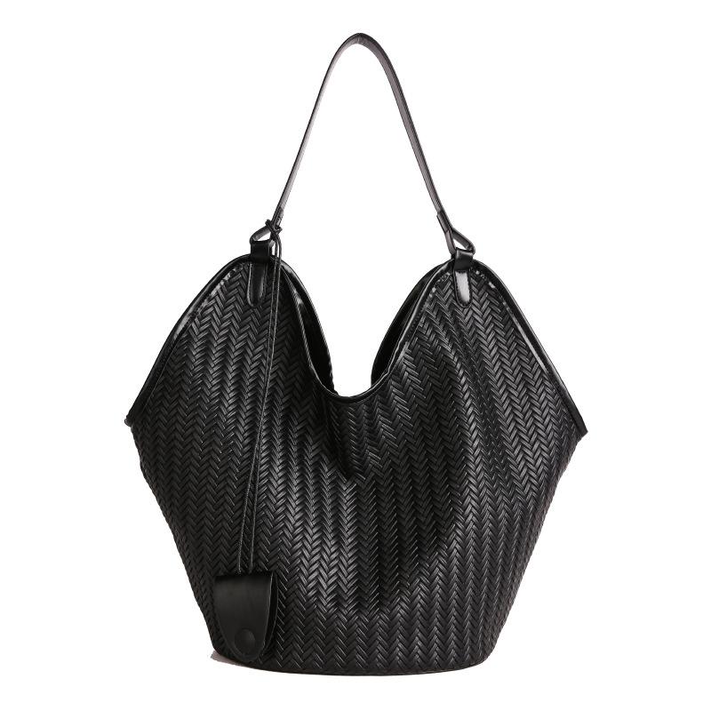 Новая плетеная сумка-тоут женская мода персонализированная для поездок на работу ретро сумка под мышкой большая вместимость сумка через плечо